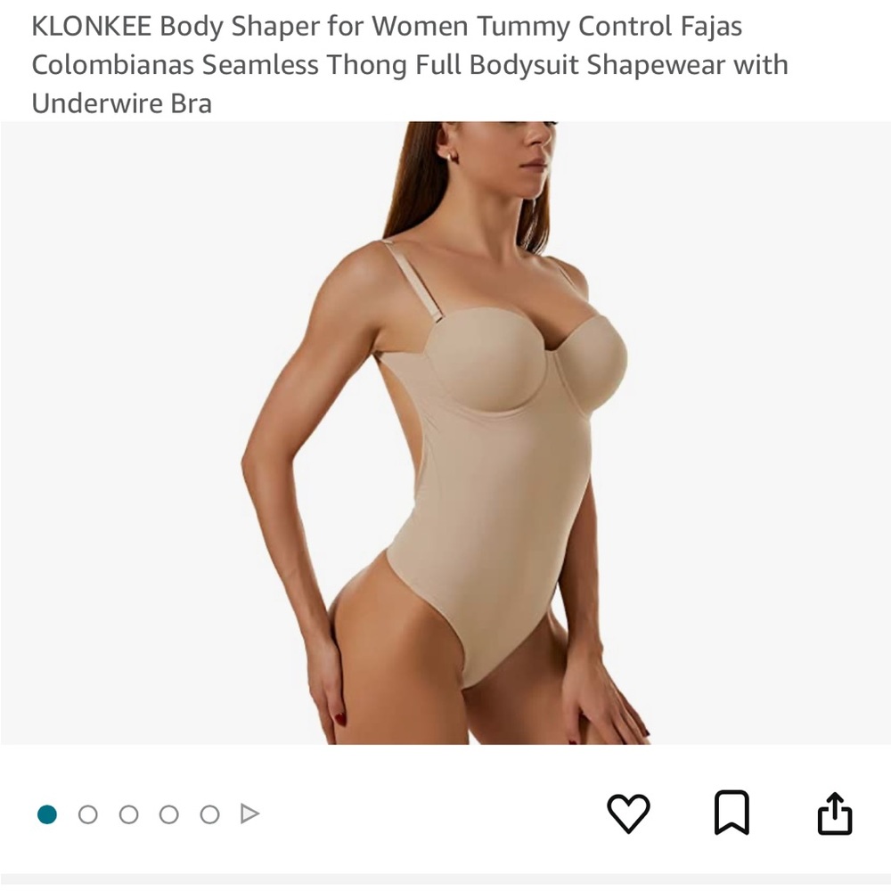 Body Shaper for Women Tummy Control. Seamless Thong Full Bodysuit Shapewear